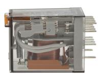 553480240040 Finder Plug In Relay, 24V ac Coil, 7A Switching Current, 4PDT