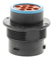 hdp24-18-8pe Deutsch Circular Connector, 8 Contacts, Panel, 1.59 mm Connector, Socket, Male, IP67, HD20 Series
