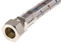 711-8482 RS PRO Hose Assembly 15mm to Male BSP 1/2in, 15 bar, 300mm Long