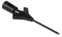 973972100 Hirschmann Test & Measurement Black Grabber Clip with Pincers, 2A, 60V dc, 2mm Socket