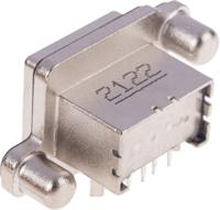 musba11130 Amphenol Communications Solutions Right Angle, Through Hole, Socket- Single Port Type A USB Connector