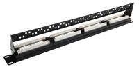 143-830 RS PRO Cat6 24 Port RJ Patch Panel UTP 1U Black