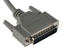 182-8905 RS PRO Male 25 Pin D-sub to Male 25 Pin D-sub Serial Cable, 6m PVC