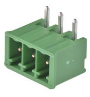 284512-3 TE Connectivity, 3.5mm Pitch, Buchanan, 3 Way, Right Angle, Pluggable Terminal Block, Header, Through Hole, Solder