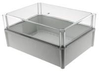 pc-3828-18-t-enclosure Fibox SOLID PC Series Grey Polycarbonate Enclosure, IP67, Transparent Lid, 378 x 278 x 180mm