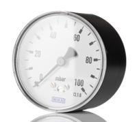 9071555 WIKA G 1/4 Analogue Pressure Gauge 250mbar Back Entry 63mm Outside Diameter