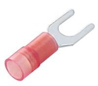 270-7653 RS PRO Insulated Crimp Spade Connector, 0.5mm² to 1.5mm², 22AWG to 16AWG, 4.3mm Stud Size Nylon, Red