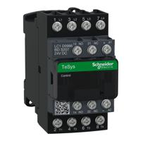 lc1d0986bds207 Schneider Electric LC1D Contactor, 24 V dc Coil, 4-Pole, 20 A, 5.4 W 24 V, 2 NO/2 NC, 690V