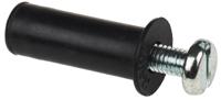 r-rnt-m5x30 RawlPlug Black Rubber, Steel Wall Plug, 26.1mm Length, 10mm Fixing Hole Diameter