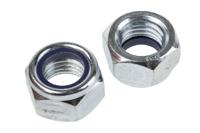 122-4375 RS PRO, Bright Zinc Plated Steel Lock Nut, DIN 985, M12