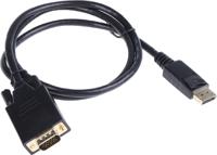 186-3037 RS PRO Male DisplayPort to Male VGA, PVC  Cable, 1080p, 1m