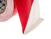 767 3M i Red, White PVC 33m Lane Marking Tape, 0.13mm Thickness