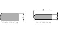 cap24-bk078 Alpha Wire Heat Shrink Tubing, Black 0.0840277777777778 Ratio, CAP24 Series