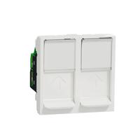 nu342618 Schneider Electric New Unica Series Female RJ45 Socket, Flush Mount, Cat6, STP Shield 1 Port 8 -Way