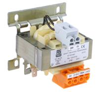 123-5700 RS PRO 20VA DIN Rail Transformer, 218V ac Primary, 24V ac Secondary