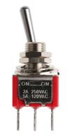 734-7066 RS PRO Toggle Switch, PCB Mount, On-On, SPDT, Through Hole Terminal, 250V ac