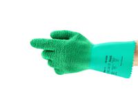 16650080bp Ansell 16-650 Green Latex Glove, Size 8, Latex Coating