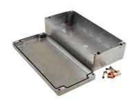 1590z166 Hammond 1590 Series Natural Die Cast Aluminium Enclosure, IP66, IK08, Natural Lid, 360 x 159.6 x 91.2mm