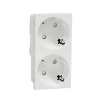 nu306718a Schneider Electric, New Unica IP21D White Flush Mount 2P+E Socket Socket, Rated At 16A, 250 V