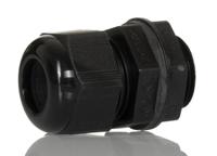 pnc12w-bk080 Alpha Wire FIT Wire Management Series Black PA 6 Cable Gland, NPT 1/2in Thread, 9mm min., 16mm max., IP66, IP68