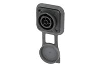 nac3fpx-top Neutrik Mains Sockets, 16A Black, Panel Mount Polyamide Crimp, Solder, 250 V