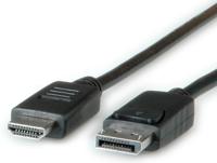 11045783-10 Roline Male DisplayPort to Male HDMI, PVC  Cable, 4.5m