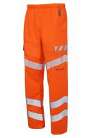 evo251-xs PULSAR EVO251 Orange Hi Vis Trouser Abrasion Resistant 26 to 29 in XS