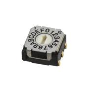 sh-7050ta Nidec Components SH-7000, 16 Position, Hexadecimal Rotary Switch, 100 mA, Pin