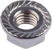 725-9662 RS PRO Stainless Steel Flanged Hex Nut, DIN 6923, M8