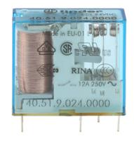 405190240000 Finder PCB Mount Power Relay, 24V dc Coil, 10A Switching Current, SPDT