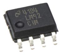 lm92cimnopb Texas Instruments Temperature Sensor, Digital Output, Surface Mount, Serial-I2C, SMBus, ±1.5°C, 8 Pins