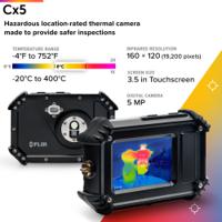 flir-cx5 FLIR Cx5 ATEX Thermal Imaging Camera, -20 → 400 °C, 160 x 120pixel Detector Resolution