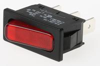 18303112 Marquardt Illuminated SPST, On-Off Rocker Switch Panel Mount