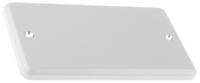 k3369-alm MK Electric Silver 2 Gang Blanking Plate
