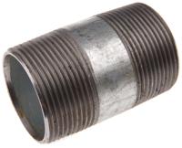257-8044 RS PRO Galvanised Malleable Iron Fitting Barrel Nipple, Male BSPT 1-1/2in to Male BSPT 1-1/2in