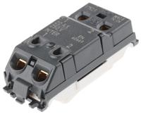 k4893-whi MK Electric 1 Way White Rocker Switch Grid Module 20A, Grid Plus Series