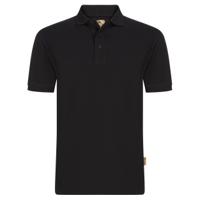 1100rbl Orn Osprey EarthPro Black Cotton, Recycled Polyester Polo Shirt, UK- L, EUR- L