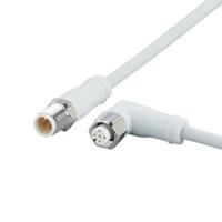 evf499 ifm electronic Male 1 way M12 to Female 1 way M12 Sensor Actuator Cable, 1 m