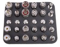 546-2920 RS PRO RF Connector Kit RF Coaxial Inter Series Adapter Kit 30 RF Coaxial Adapters for Interconnecting BNC, UHF, Mini