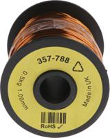 357-788 RS PRO 1.08mm Enamelled Copper Wire, 18 AWG 80m Reel