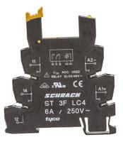 st3flc4 TE Connectivity 5 Pin 24V dc DIN Rail Relay Socket, for use with SNR Series