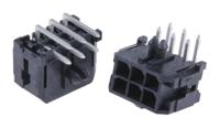 43045-0602 Molex Micro-Fit 3.0 Series Right Angle Through Hole PCB Header, 6 Contact(s), 3 mm Pitch, 2 Row, Shrouded