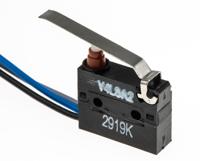 44712 Saia-Burgess Lever Snap Action Micro Switch, Pre-wired Terminal, 5 A @ 250 V ac, SPDT, IP6K7