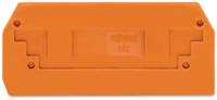 282-328 WAGO 282 Series End And Intermediate Plate for Use with Rail Mount Terminal Blocks