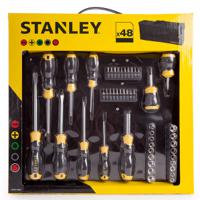 stht0-70887 Stanley STHT0-70887 Phillips; Slotted; Torx Bit Holder & Standard Screwdriver Set, 48-Piece