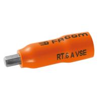 rt5avse Facom 1/4 in Drive 5mm Insulated Standard Socket, Hex Bit, VDE/1000V, 37 mm Overall Length