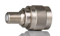 246-9501 RS PRO Straight 50Ω Coaxial Adapter N Plug to Type F Socket 300MHz