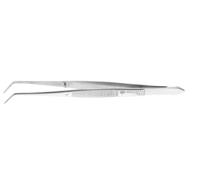 152 Facom 150 mm, Stainless Steel, Grooved, Tweezers