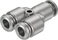 npqr-y-q6-e Festo NPQR Series Push-in Fitting, Push In 6 mm to Push In 6 mm, Tube-to-Tube Connection Style, 8085724