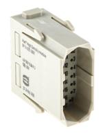 09140253001 HARTING Heavy Duty Power Connector Module, 5A, Male, Han-Modular Series, 25 Contacts